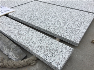 3cm G439 Flamed White Pearl Granite Pavers Tiles