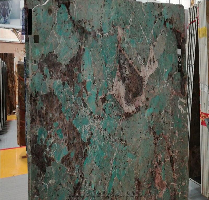 Amazonita Marble Blue Stone for Background Wall