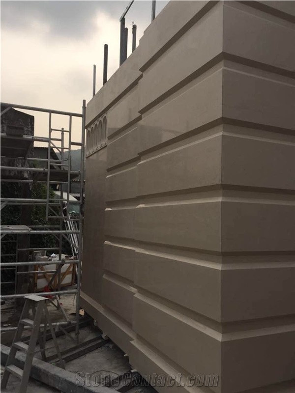 Beige Limestone Wall Covering Tiles