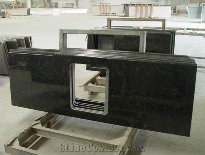 Beiyue Black Granite Countertops Vanity Tops