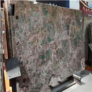 Brazil Green Color and Polished Luxury Stone Slabs