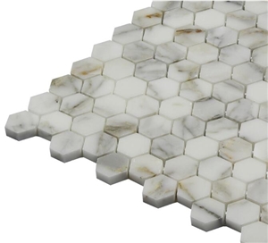 Calacatta Bathroom Kitchen Mosaic Tile Backsplash