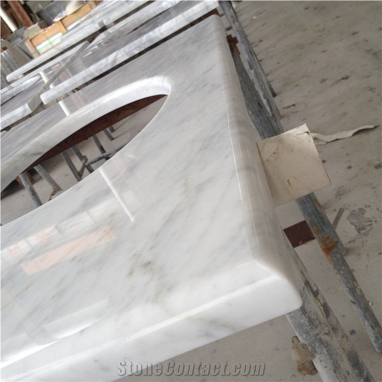 Carrara Marble Bathroom Countertops Vanity Tops