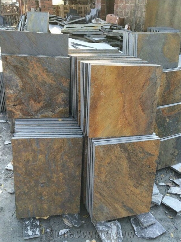 Cheap Chinese Natural Rusty Slate Tile