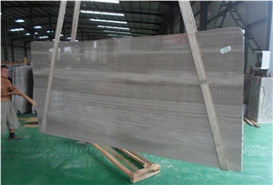 China Crystal White Wooden Marble Slabs