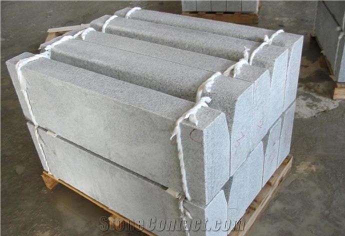 China G603 Grey Granite Exterior Walkway Kerbstone