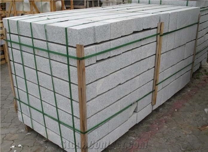 China G603 Grey Granite Exterior Walkway Kerbstone