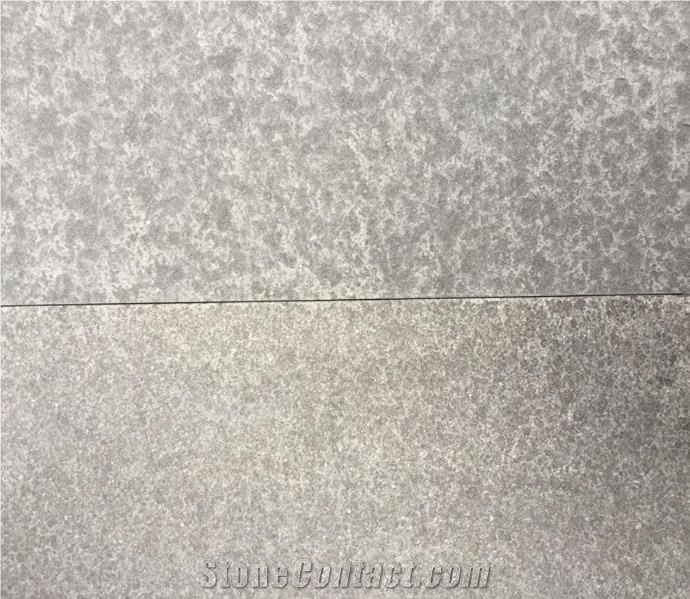 China New G684 Basalt Black Flamed Flooring Tiles