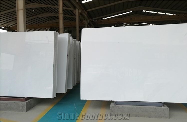 China White Pearl Marble Polished Interior Slab