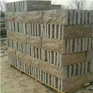 China Yellow Granite Cube Paving Stone