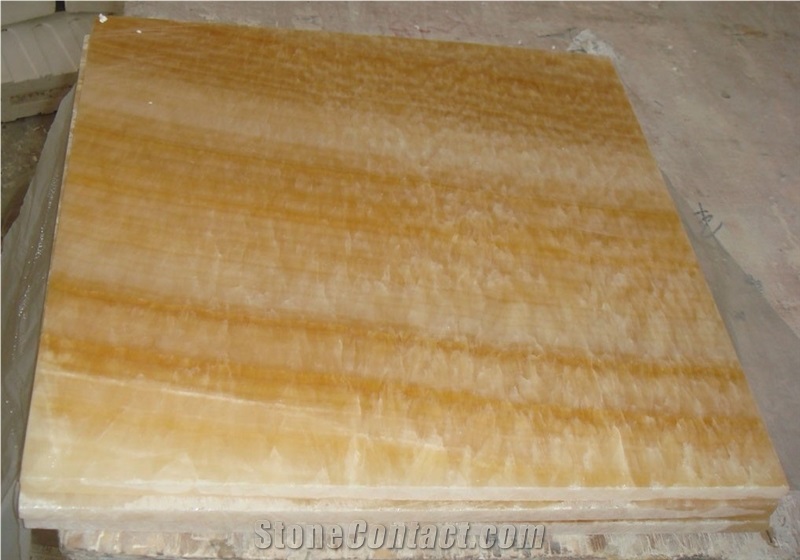 China Yellow Honey Onyx Tiles Slabs