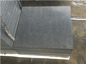 Chinese Flamed New Impala Black Granite Tiles