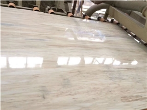 Eurasian White Wood Marble Slab for Wall and Floor