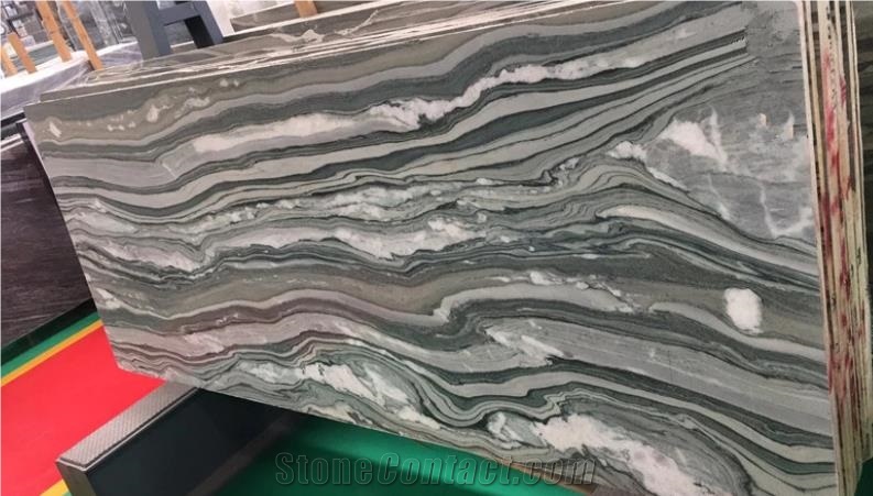 Finland Verde Lapponia Green Marble Polished Tile