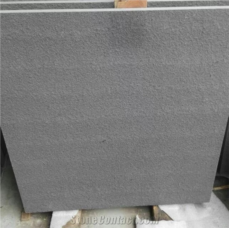 Flamed China Black Sandstone Walling Covering Tile