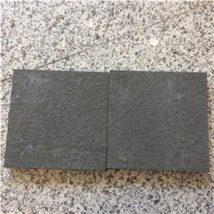 Flamed China Natural Black Sandstone Slabs Tiles