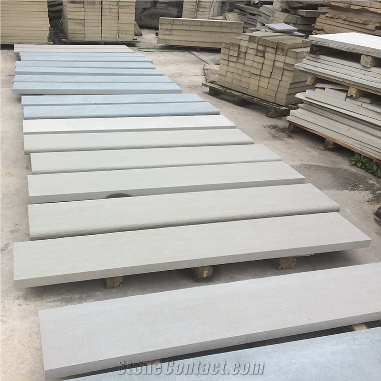 Flamed China Sichuan Grey Sandstone Paving Tiles