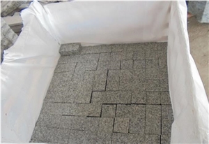 G603 Grey Granite Cube Paving Stone Flooring Tiles