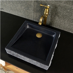 G684 Black Granite Stone Bathroom Veseel Sink