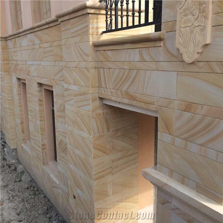 Honed China Diamant Sandstone Wall Cladding Tiles