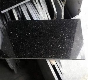 India Black Galaxy Granite Polished Slabs&Tiles
