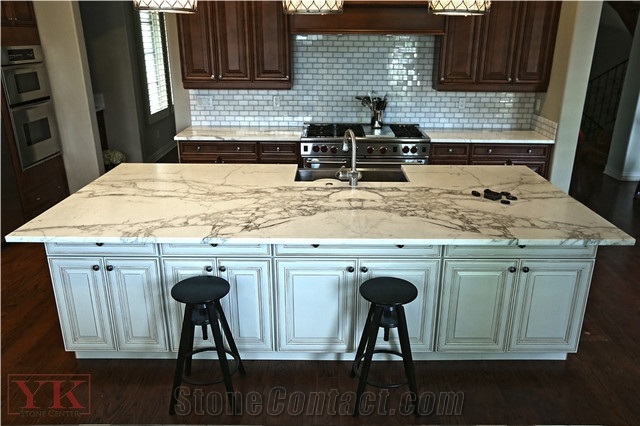 Italy Calacatta Gold Marble Polished Countertop