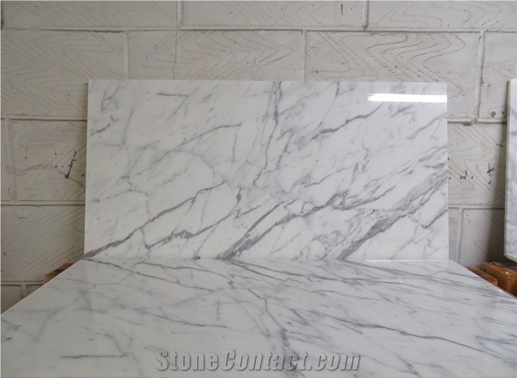 Italy White Statuario Marble Polished Interior