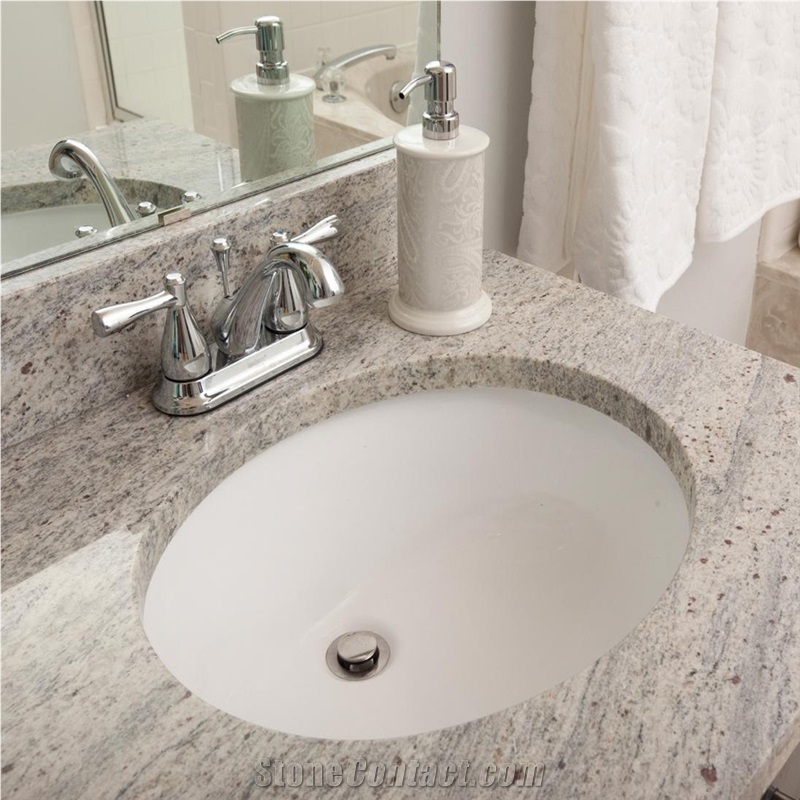 Kashmir White Granite Countertop for Bathroom
