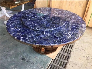 Luxury Blue Stone for Table, Feature Wall, Floor