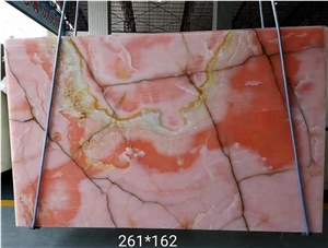 Luxury Pink Onyx Slabs for Home Decoration