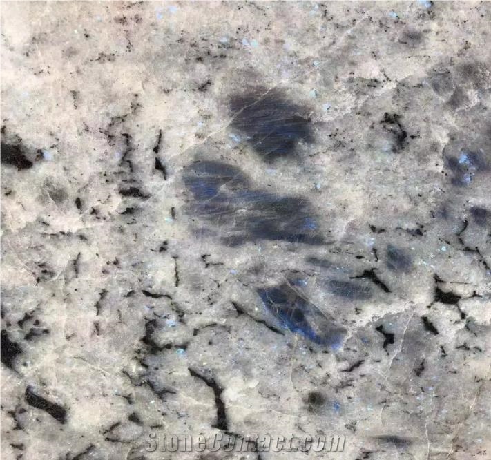 Madagascar Labradorite Blue Granite Slabs Tiles