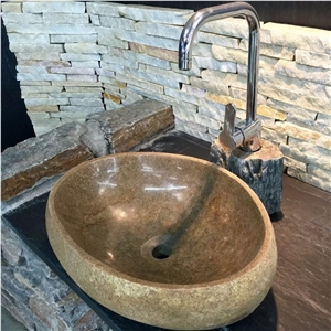 Natural River Stone Sinks and Basin