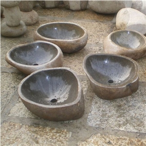 Natural River Stone Sinks and Basin