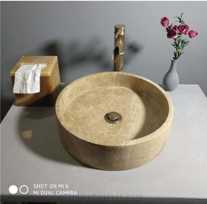Natural Stone Sink and Stone Bowl for Bathroom