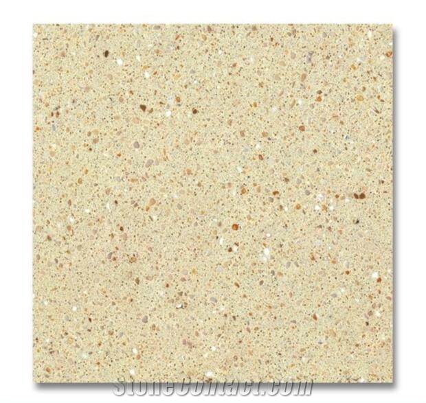 New Beige Engineer Stone/Artificial Stone Tiles for Flooring