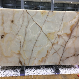 Polished Cheap Iran White Onyx Stone Slabs