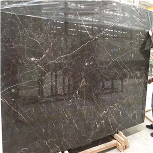 Polished China Brown Gold Marble Slabs for Floor