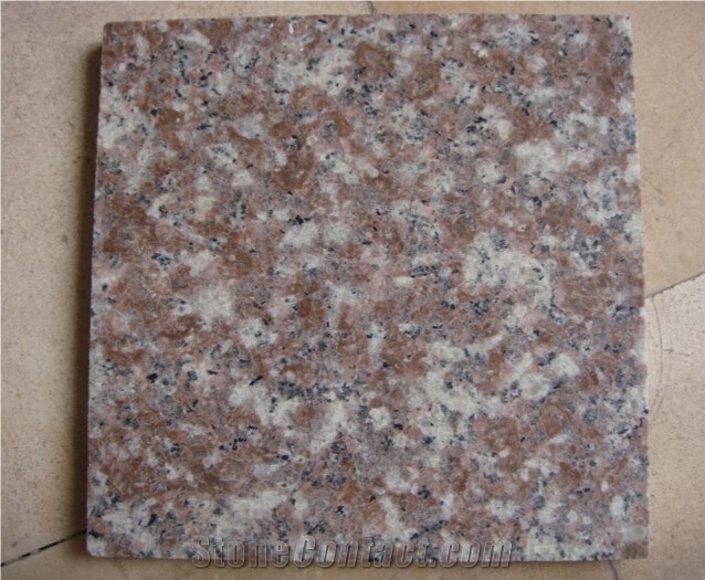 Polished China Peach Blossom Red Granite Tiles