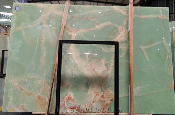 Polished Iran Onice Verde Persiano Onyx Wall Tiles
