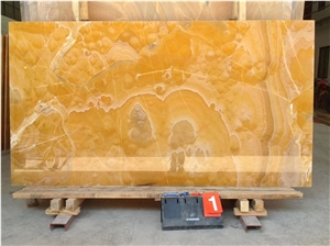 Polished Iran Orange Onyx Stone Slabs