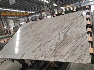 Polished Italy Light Palissandro Brown Marble Slab