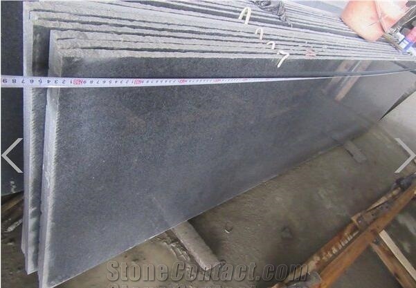 Polished Padang Dark Black Granite Slabs for Floor