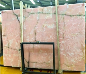 Polished Pink Crystal Semi-Precious Stone Slabs