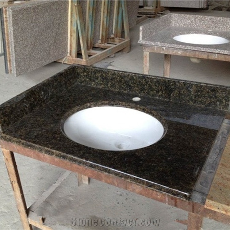 Polished Prefab Granite Kitchen Countertops