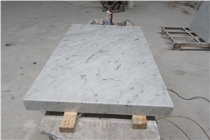 Prefab Italy White Carrara Marble Kitchen Worktops