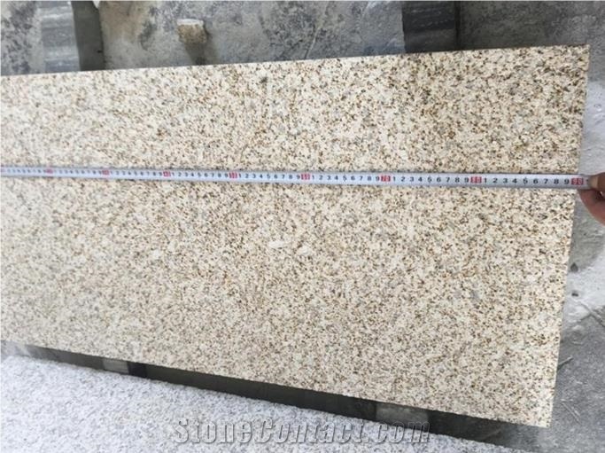 Shandong Rust Golden Sesame Granite Flooring Tiles