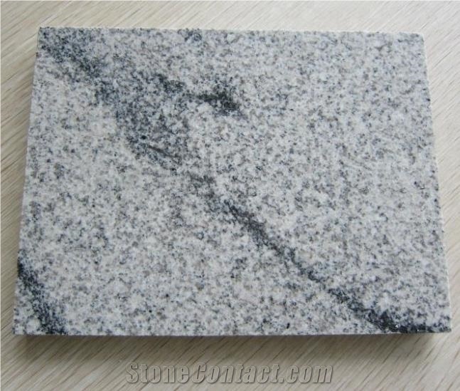Tibet White Landscape Granite Polished Floor Tiles