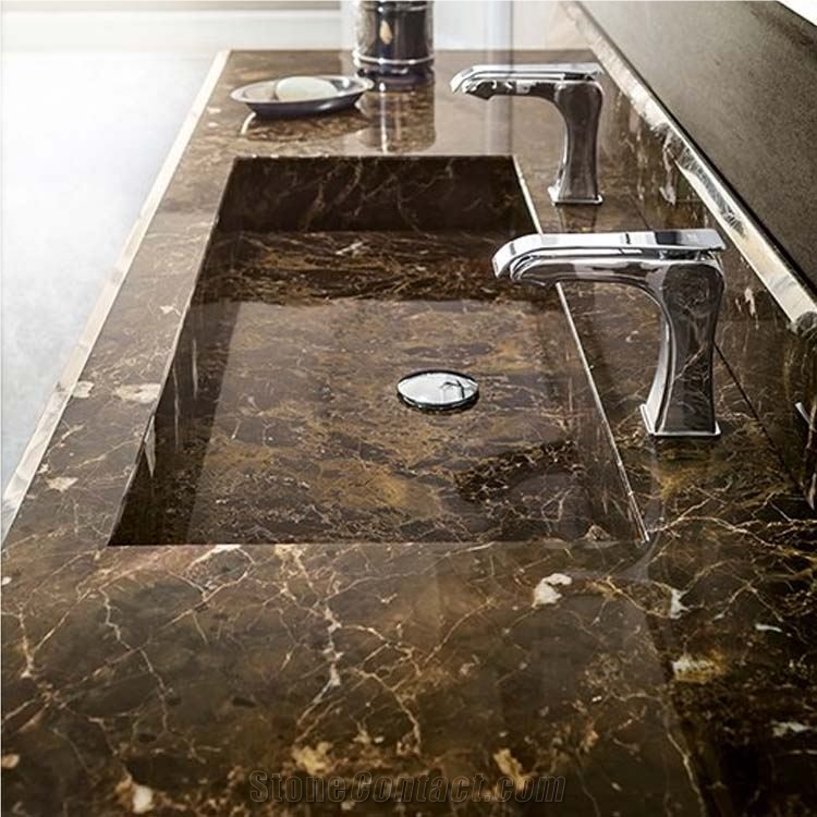 Turkey Antalya Emperador Dark Marble Countertop