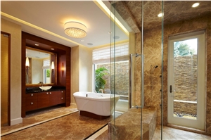 Turkey Mugla Light Emperador Marble Bathroom Tiles
