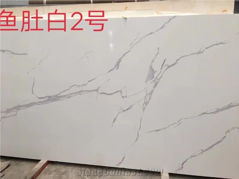 White Faux Stone Calaeatta Artificial Marble